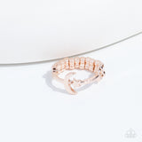 Paparazzi Astral Allure - Rose Gold Moon and Star Ring