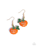 Paparazzi Autumn Affair- Orange Earrings