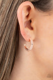 Paparazzi BEVEL Up - Rose Gold Earrings
