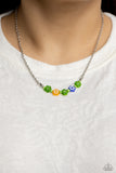 Paparazzi BOUQUET We Go - Green Floral Necklace