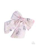 Paparazzi BOW Together- White Hair Clip