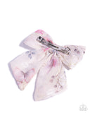 Paparazzi BOW Together- White Hair Clip