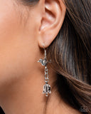 Paparazzi Balancing Bird- Silver Earrings