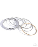 Paparazzi Bangle Brilliance- Silver Bracelet
