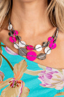 Paparazzi Barefoot Beaches - Pink Shell Necklace