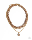 Paparazzi Baroque Bling- Brown Necklace