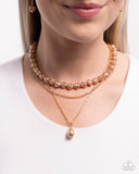 Paparazzi Baroque Bling- Brown Necklace