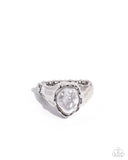 Paparazzi Baroque Moment- White Ring