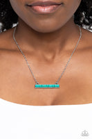 Paparazzi Barred Bohemian - Blue Necklace