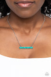 Paparazzi Barred Bohemian - Blue Necklace