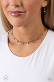 Paparazzi Beach Ball Bliss - Yellow Chocker Necklace