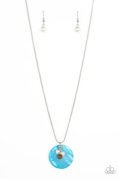 Paparazzi Beach House Harmony - Blue Shell Necklace