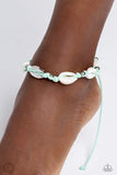 Paparazzi Beachcomber Ballad - Green Seashells Anklet