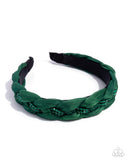 Paparazzi Beaded Boarding School- Green Headband
