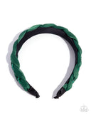 Paparazzi Beaded Boarding School- Green Headband