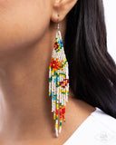 Paparazzi Beaded Gardens- White Earrings