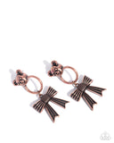 Paparazzi Bear in Mind- Copper Earrings