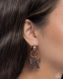 Paparazzi Bear in Mind- Copper Earrings