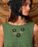 Paparazzi Beau Bouquet- Black Necklace