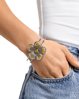 Paparazzi  Bedazzled Bloom - Yellow Bracelet