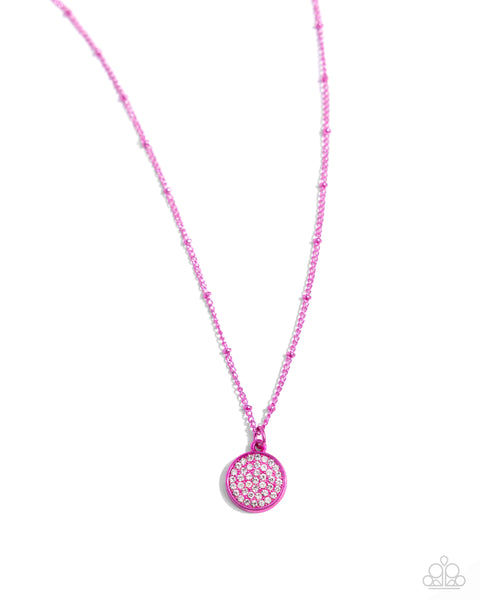 Paparazzi Bejeweled Basic - Pink Necklace