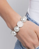 Paparazzi Believable Bling - White Bracelet