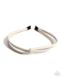 Paparazzi Believe It Or KNOT- White Hairband