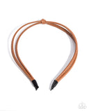 Paparazzi Believe It Or KNOT- Brown HairBand