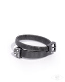 Paparazzi Belted Brilliance- Black Bracelet