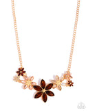 Paparazzi Bewildering Bouquet- Brown Necklace