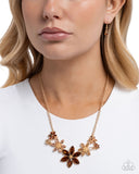 Paparazzi Bewildering Bouquet- Brown Necklace