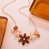 Paparazzi Bewildering Bouquet- Brown Necklace