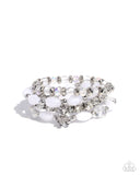 Paparazzi Bewitching Bear- White Bracelet