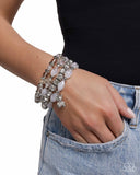 Paparazzi Bewitching Bear- White Bracelet