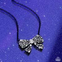 Paparazzi Bewitching Bow - Black Bow Necklace