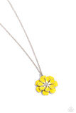 Paparazzi Beyond Blooming - Yellow Flower Necklace