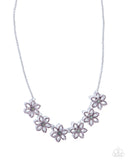 Paparazzi Blooming Backstage- Purple- Purple Necklace