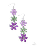 Paparazzi Blooming Bombshell- Purple Earrings