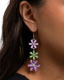 Paparazzi Blooming Bombshell- Purple Earrings