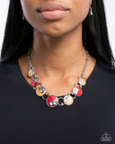 Paparazzi Blooming Bravado - Red Necklace