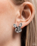 Paparazzi Bodacious Bunny- Silver Earrings