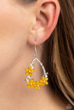 Paparazzi Boisterous Blooms - Yellow Earrings