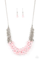 Paparazzi Bonus Points - Pink Pearls Necklace