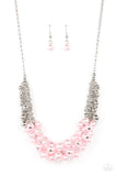 Paparazzi Bonus Points - Pink Pearls Necklace