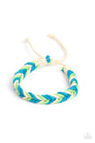 Paparazzi Born to Travel - Blue Natural Cording Bracelet