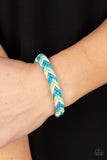 Paparazzi Born to Travel - Blue Natural Cording Bracelet