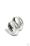 Paparazzi Boss BEVEL - Silver Earrings