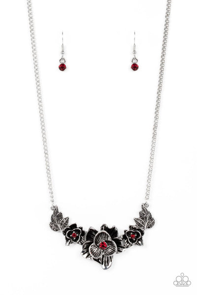 Paparazzi Botanical Breeze - Red Necklace