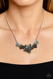Paparazzi Botanical Breeze - Silver Floral Necklace