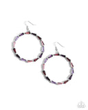 Paparazzi Bounce Around- Purple Earrings